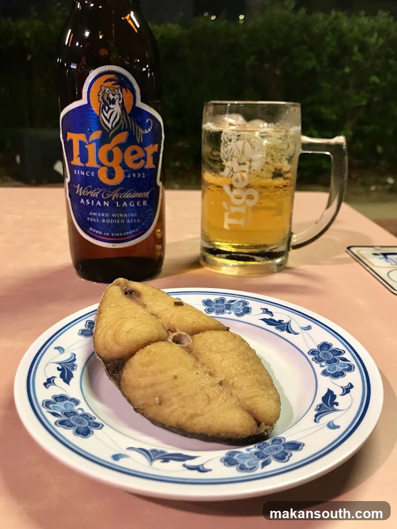 Tiger Beer and Fried Fish