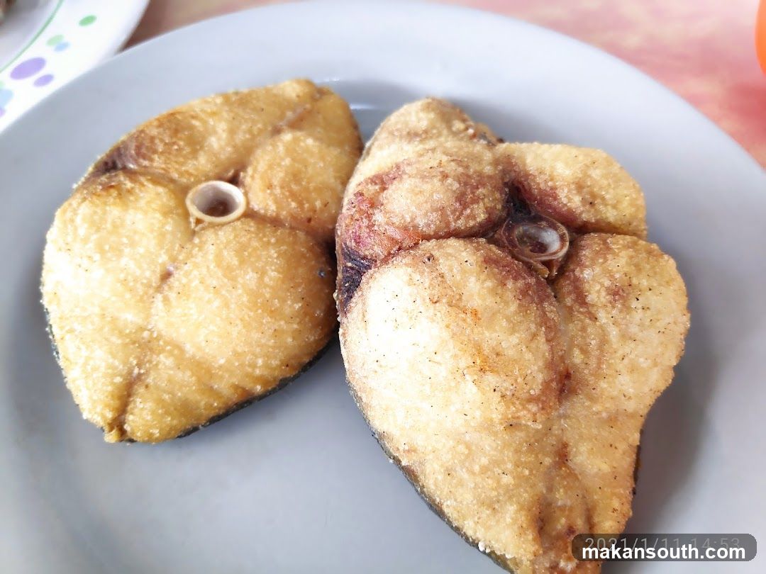 Fried Fish Steaks on a Plate