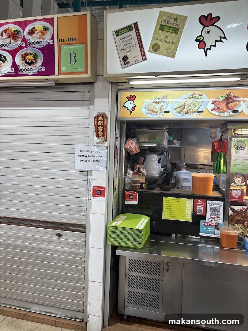 Food Stall Interior and Exterior View