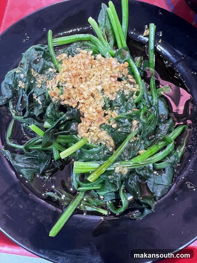 Stir-fried Spinach with Garlic Sauce