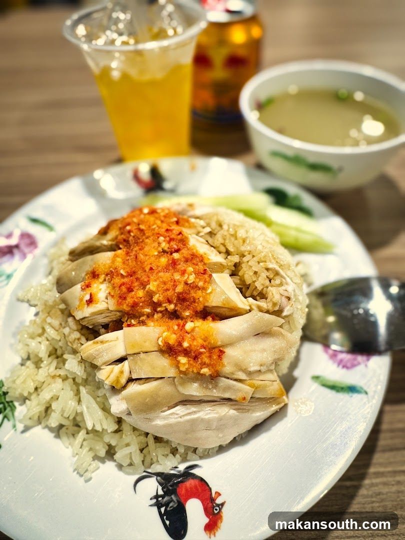Hainanese Chicken Rice with Chili Oil