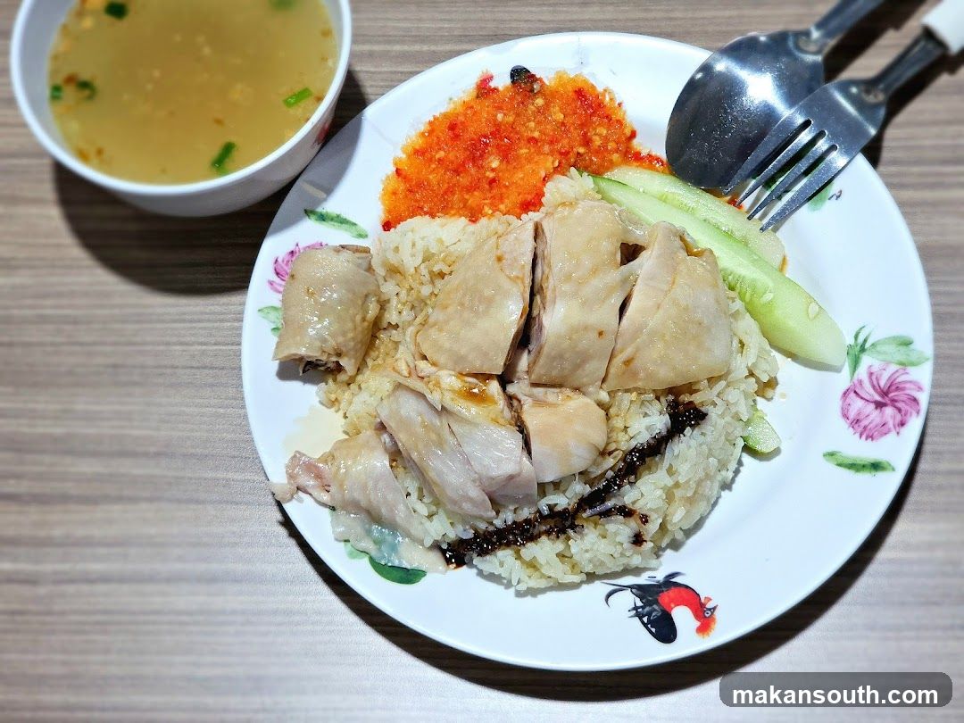 Chicken Rice Plate with Soup