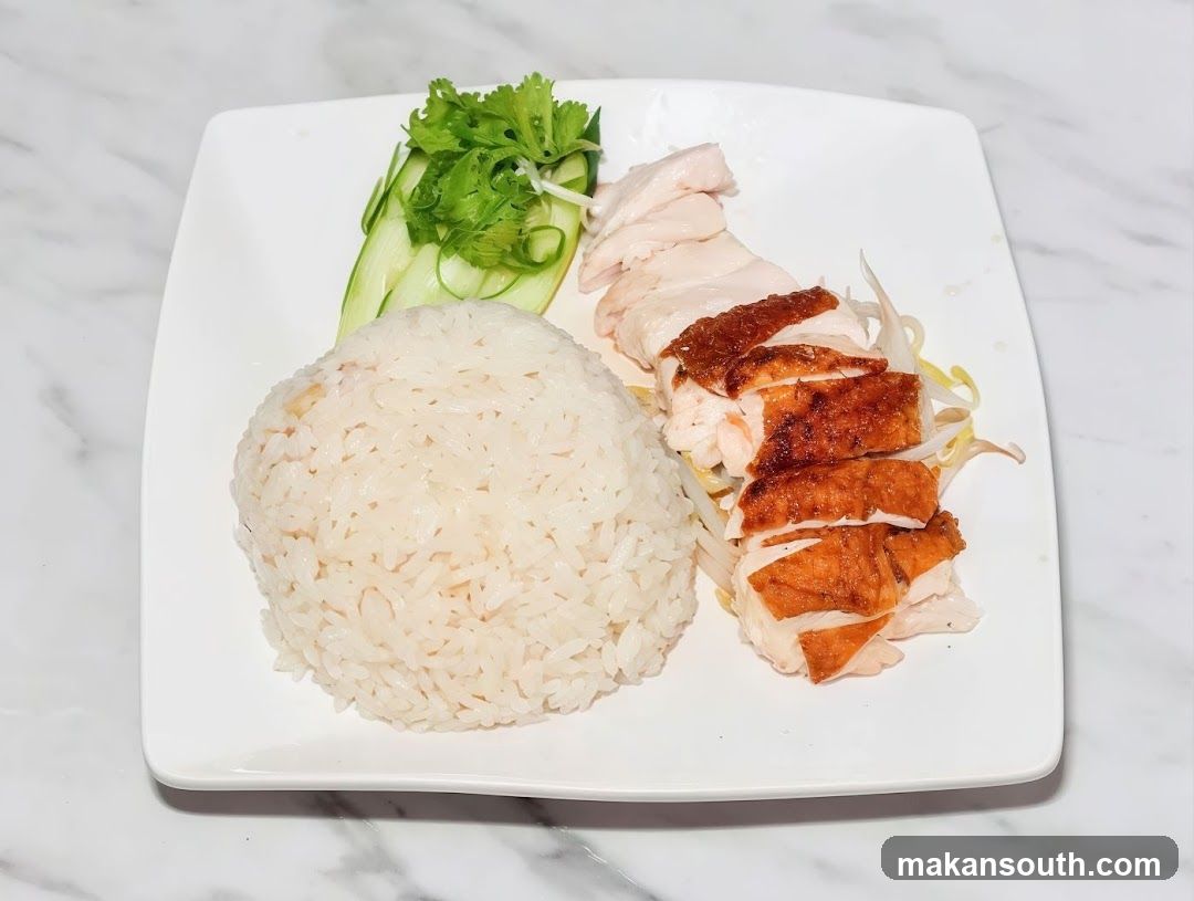 Hainanese Chicken Rice Plate