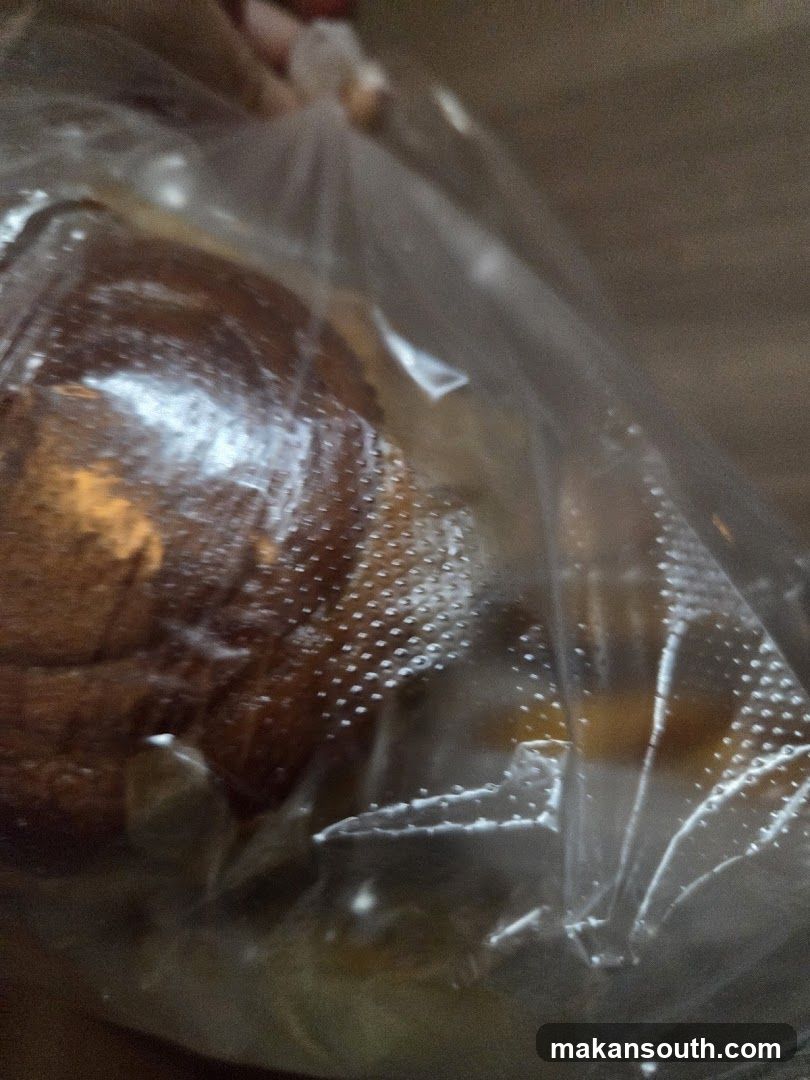 Bread in plastic bag