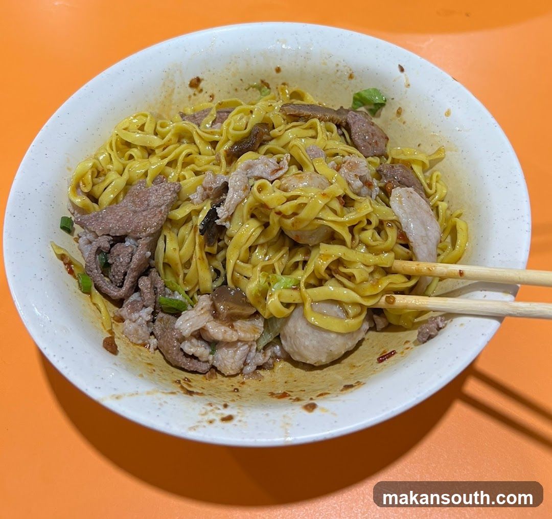 Noodle Bowl with Chopsticks