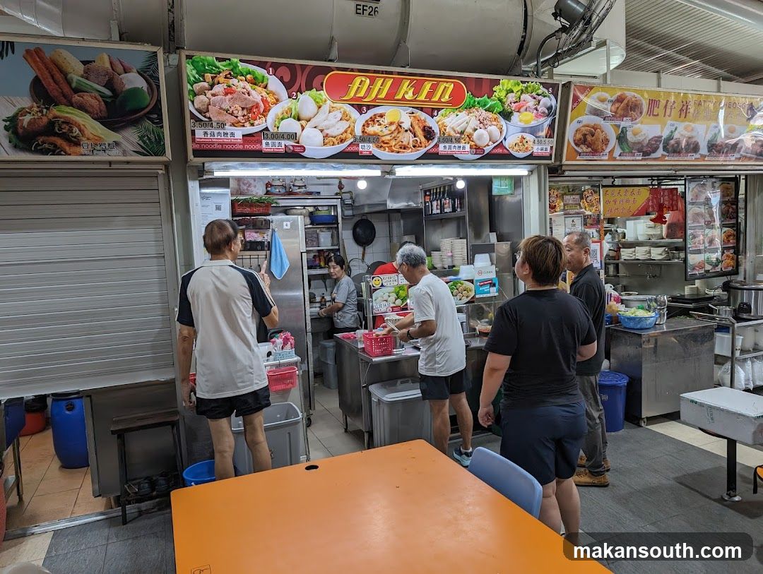 Food Stall Interior Scene