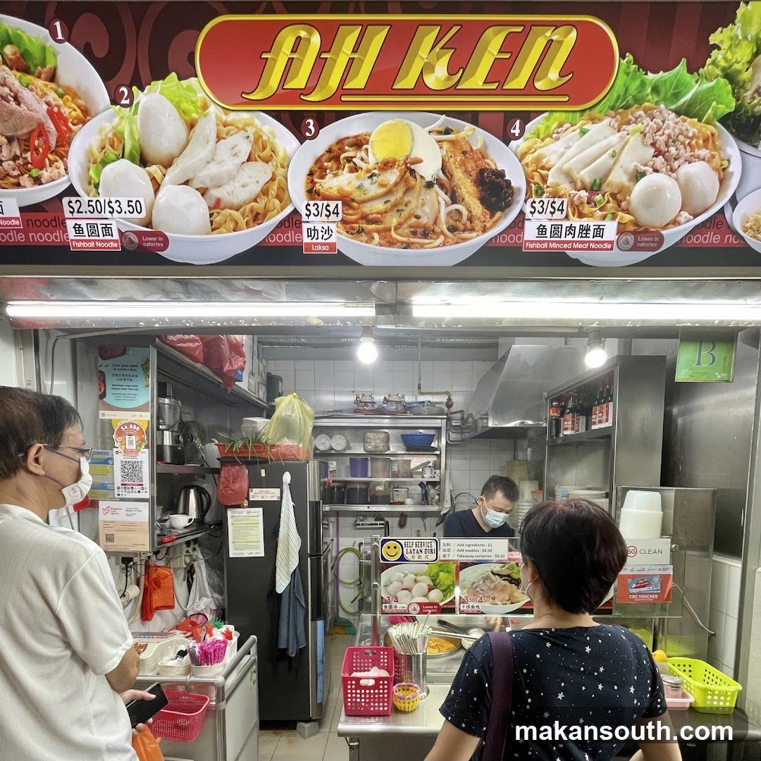 Food Stall Interior with Menu Display