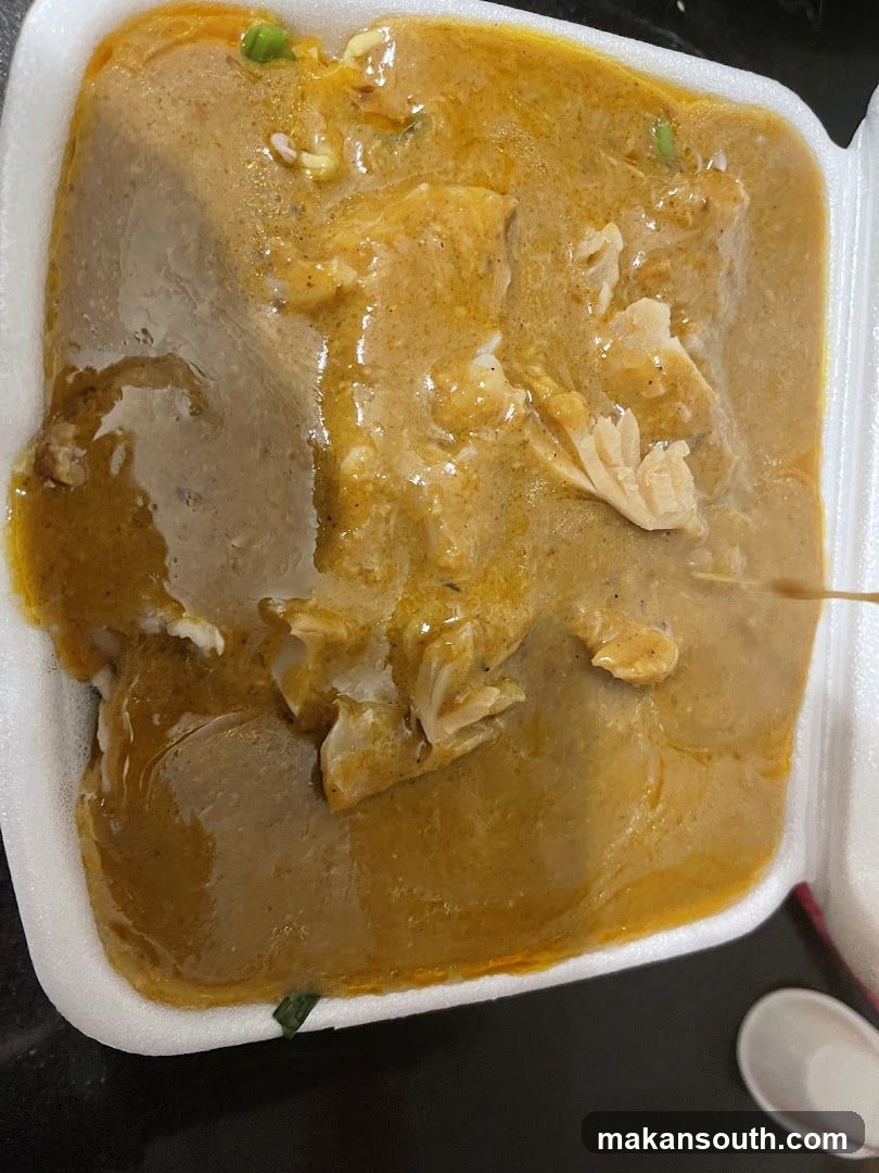 Curry Dish in Takeout Container