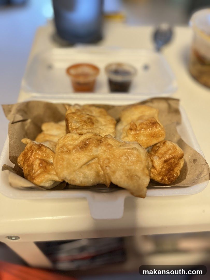 Fried Dumplings with Sauces