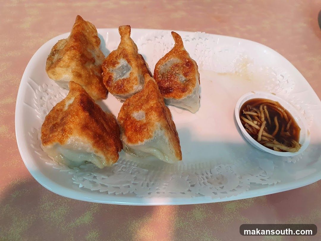 Gyoza with dipping sauce