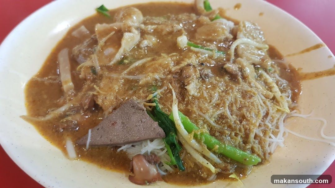 Noodle Dish with Liver and Greens