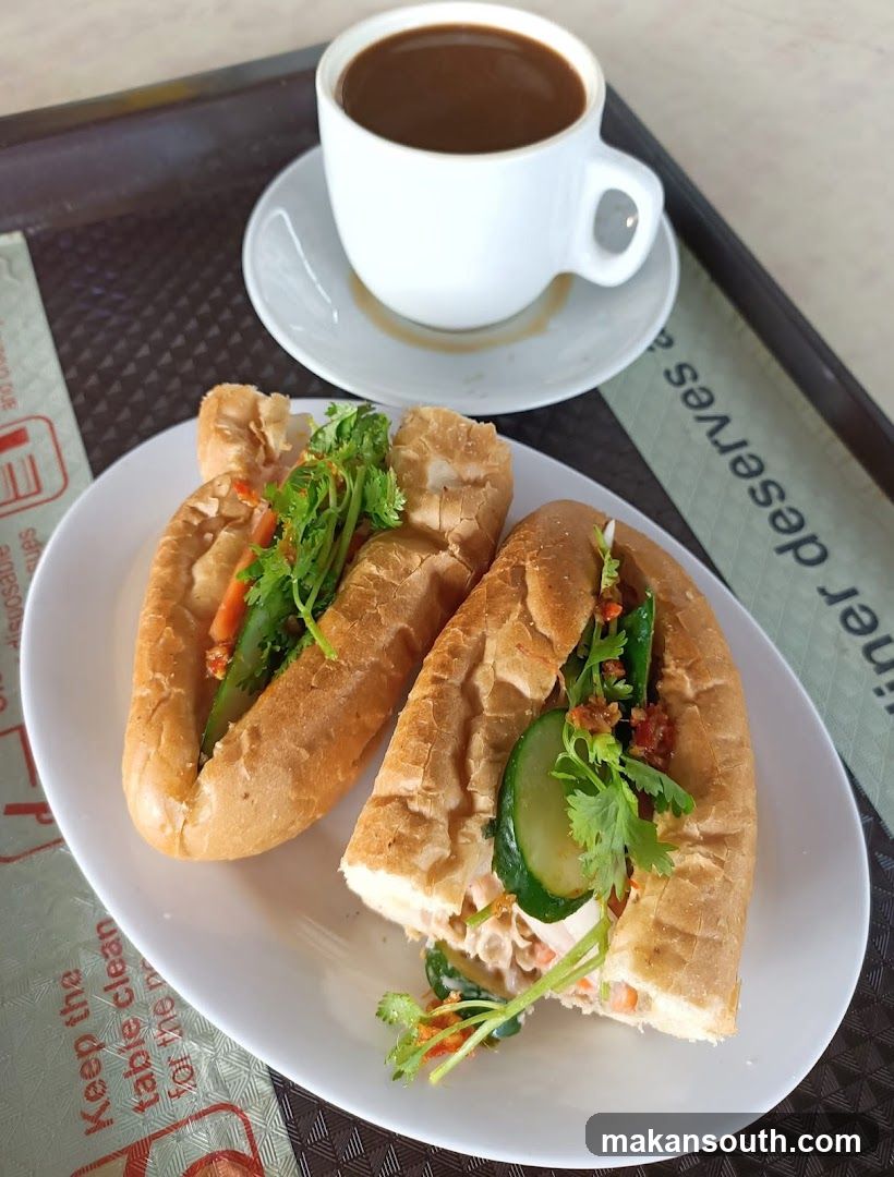 Vietnamese Banh Mi with Coffee