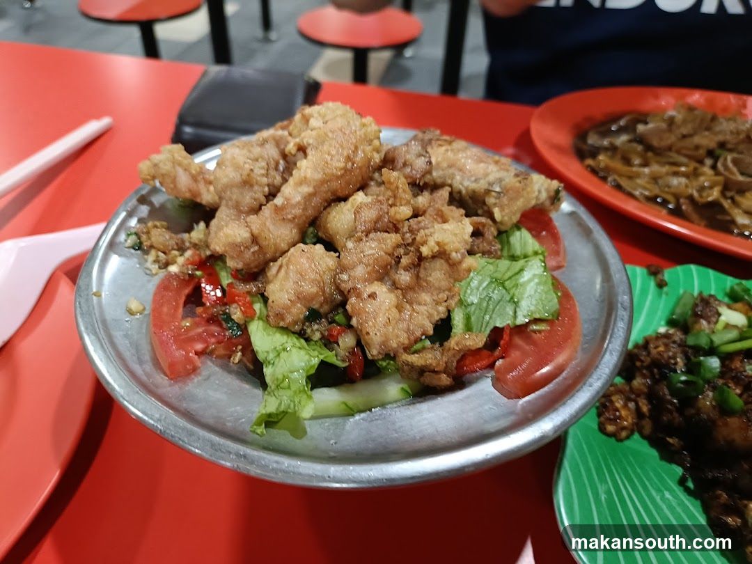 Fried Chicken with Salad