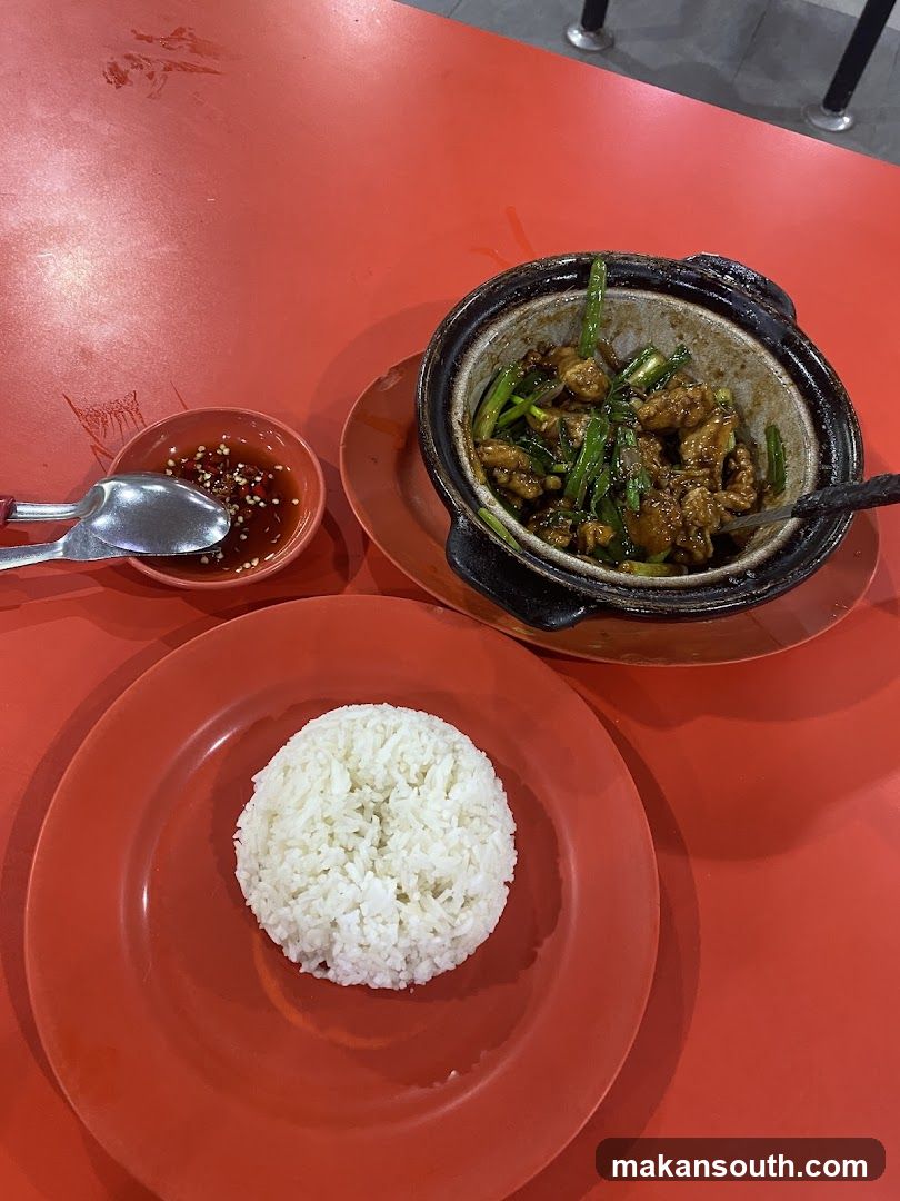 Cantonese Claypot Chicken Rice Meal
