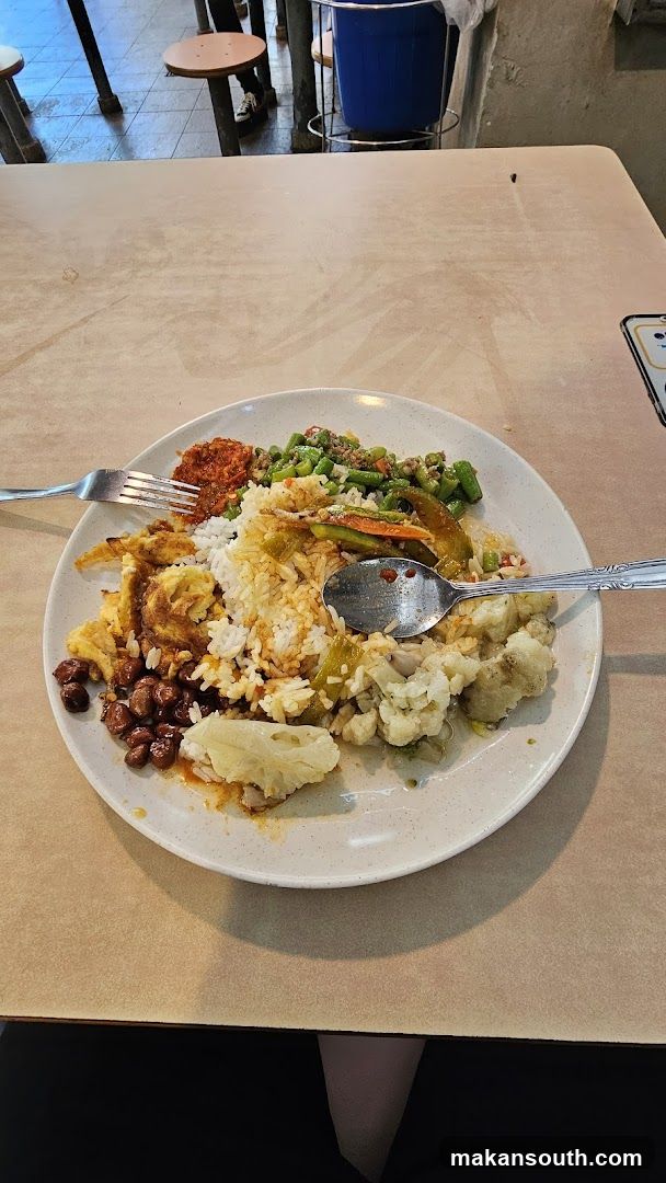 Plate of Food at a Restaurant