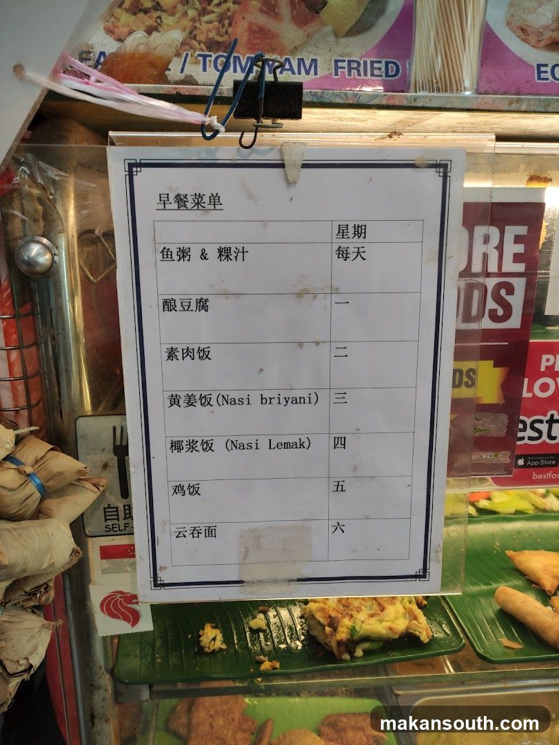 Breakfast Menu Board