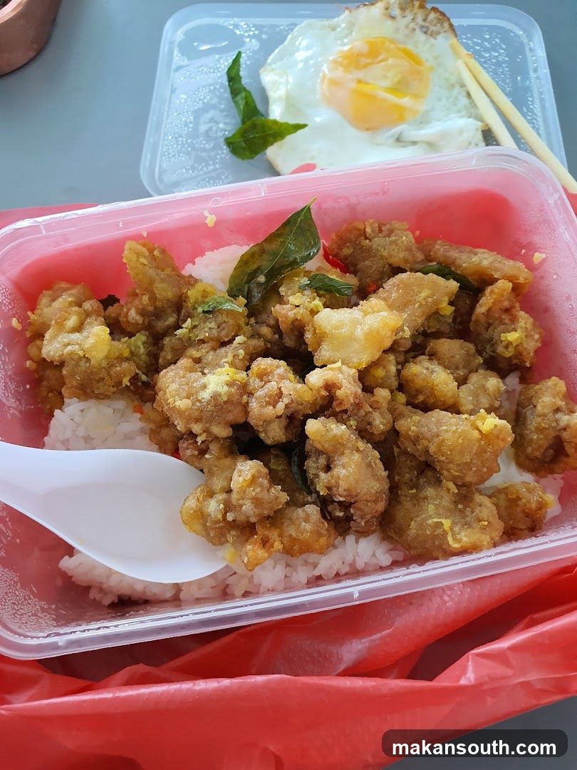 Fried Chicken Rice Bowl with Fried Egg