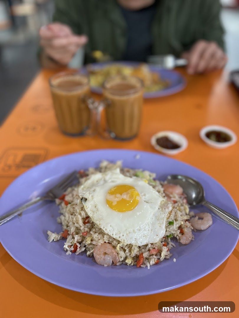 Fried Rice with Egg and Kopi