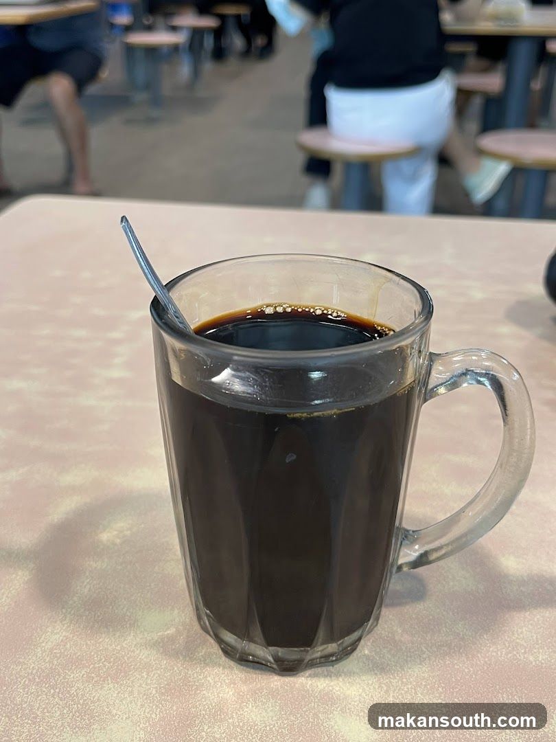 Coffee in a glass mug