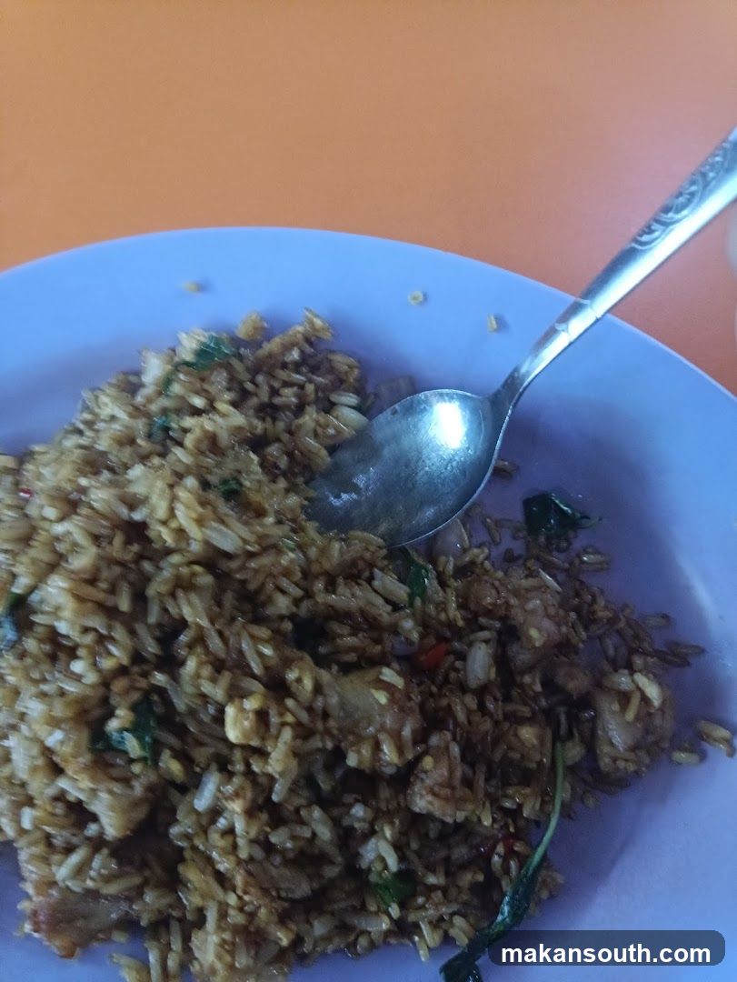 Fried Rice with Spoon