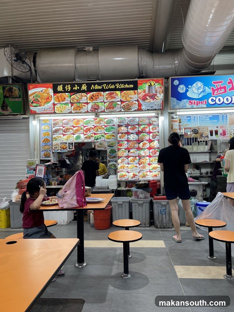 Food Court Interior with Stalls