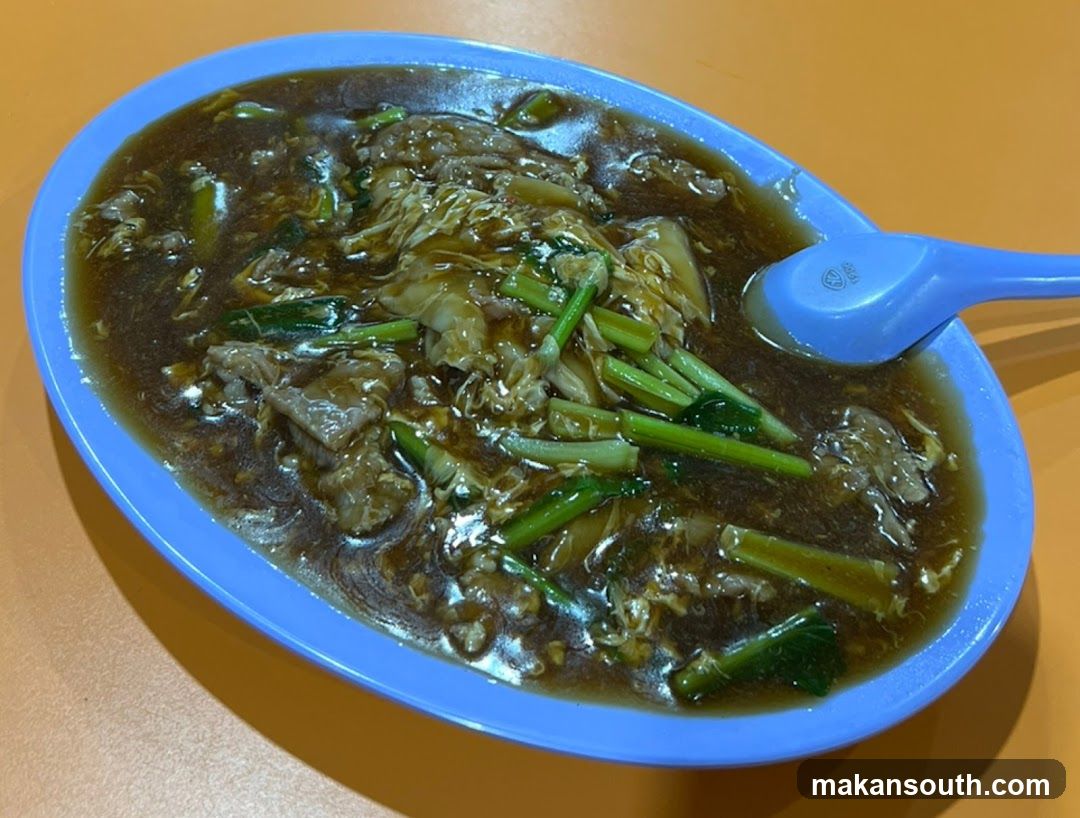 Bowl of Noodle Soup with Vegetables