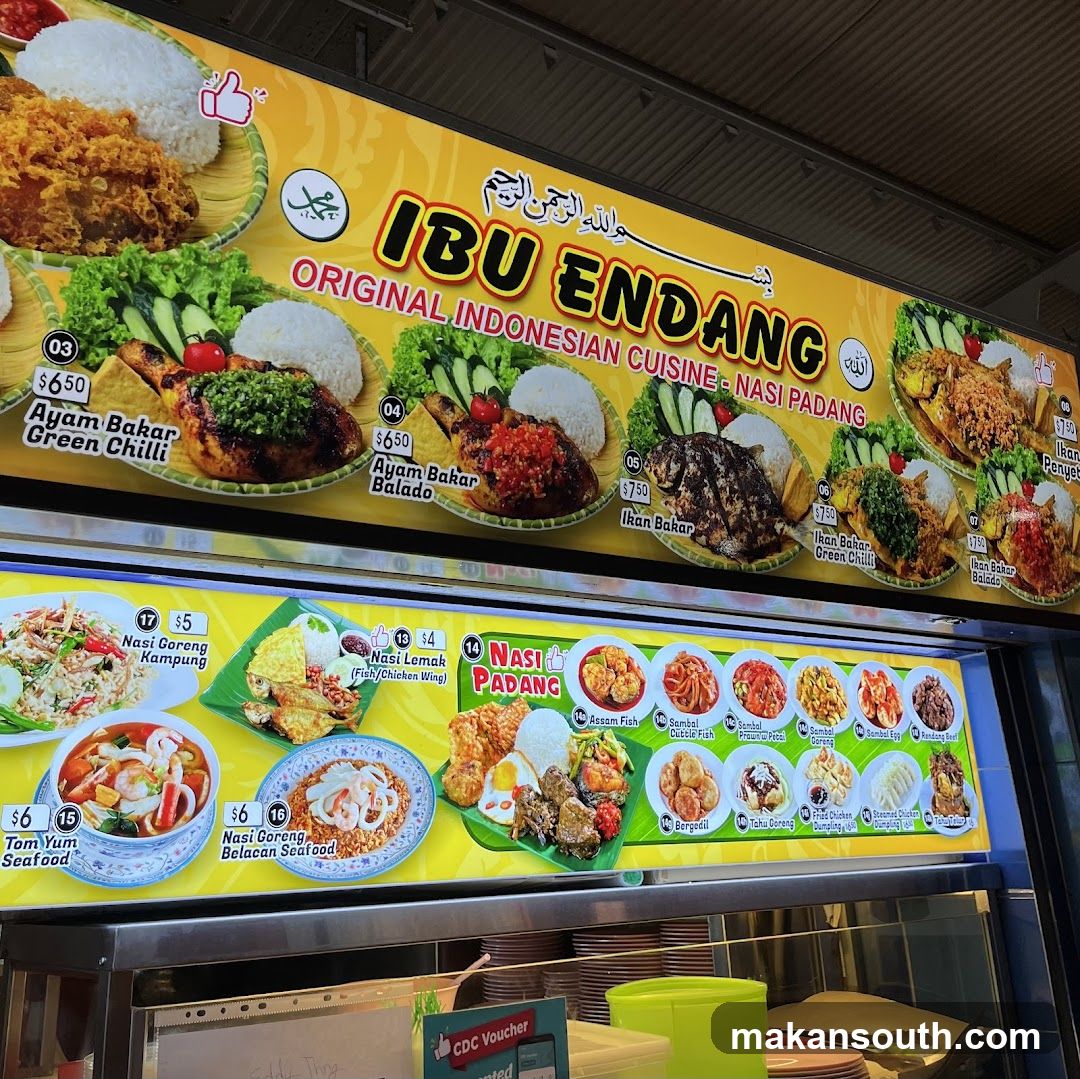 Indonesian Food Stall Menu Board