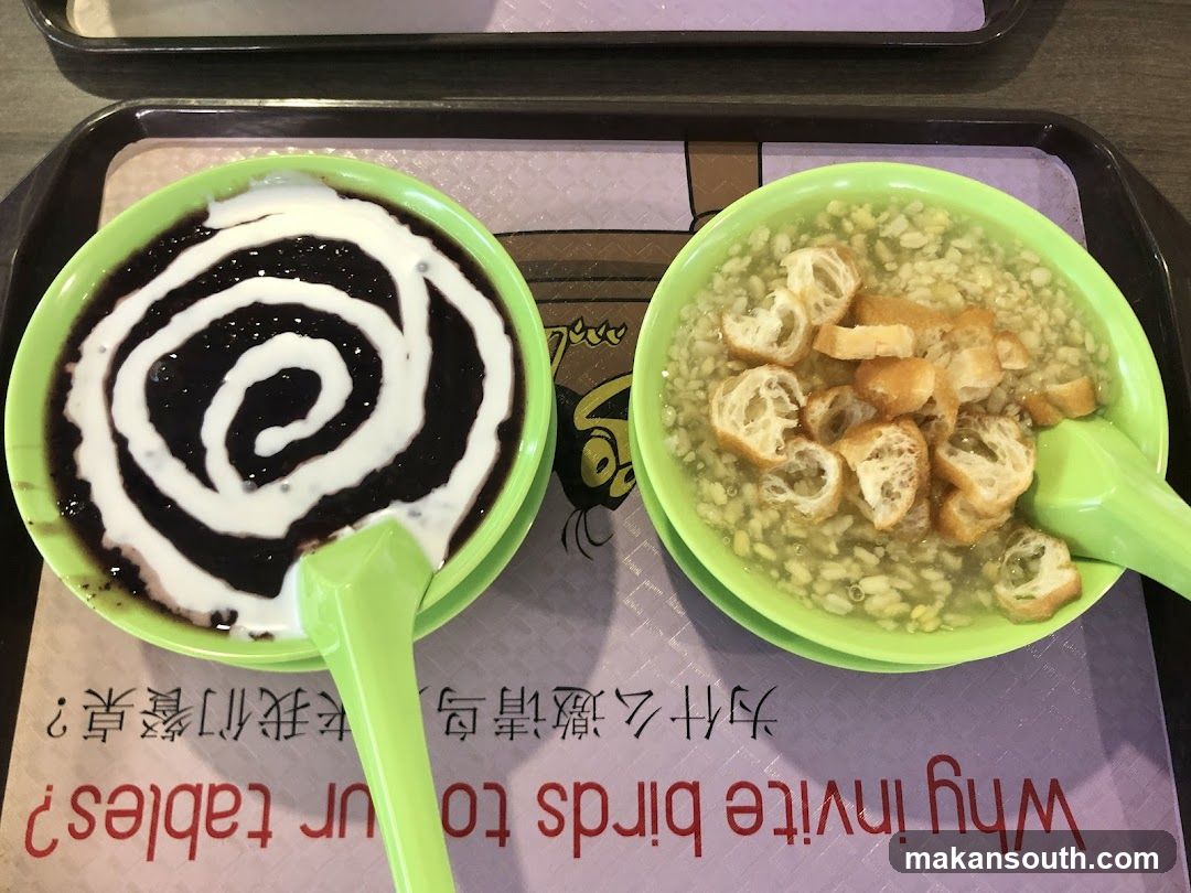 Food Tray with Dessert and Soup