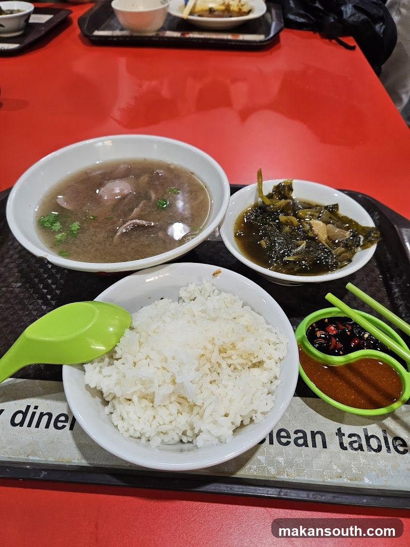 Meal Tray with Rice and Soup