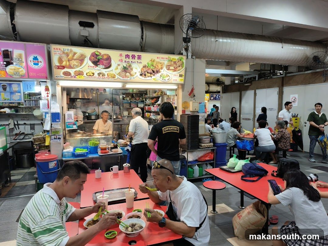Food Stall Interior Scene