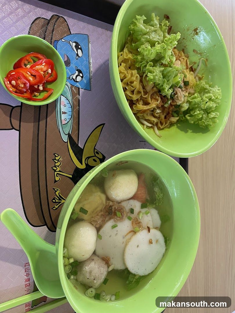 Noodle and Soup Meal
