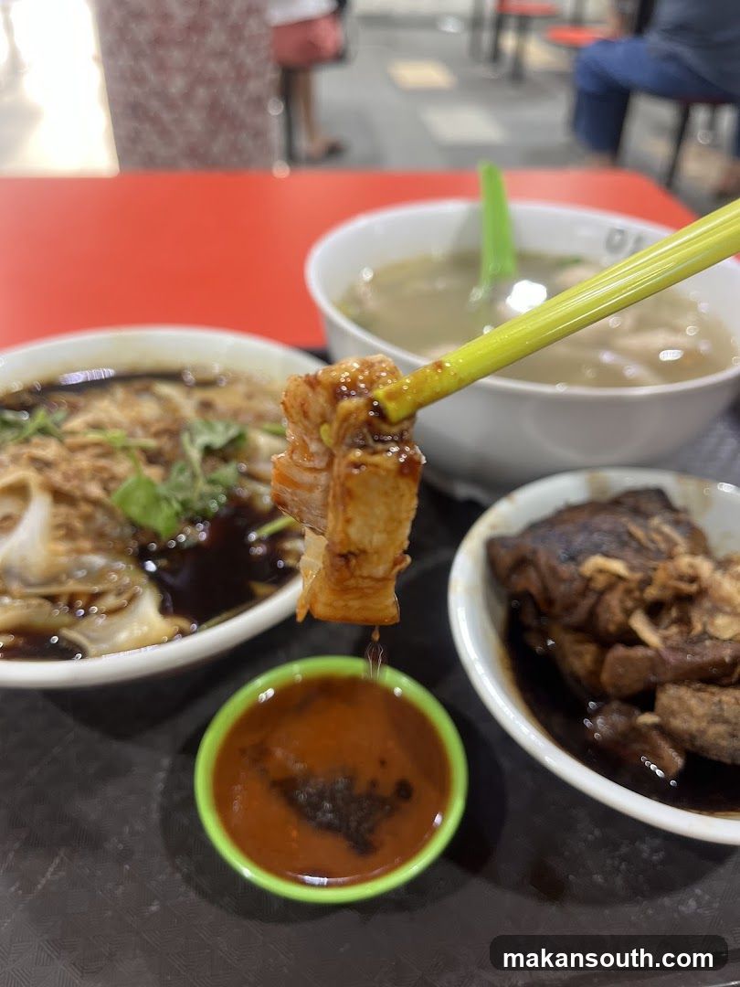 Food Table with Dishes and Chopsticks