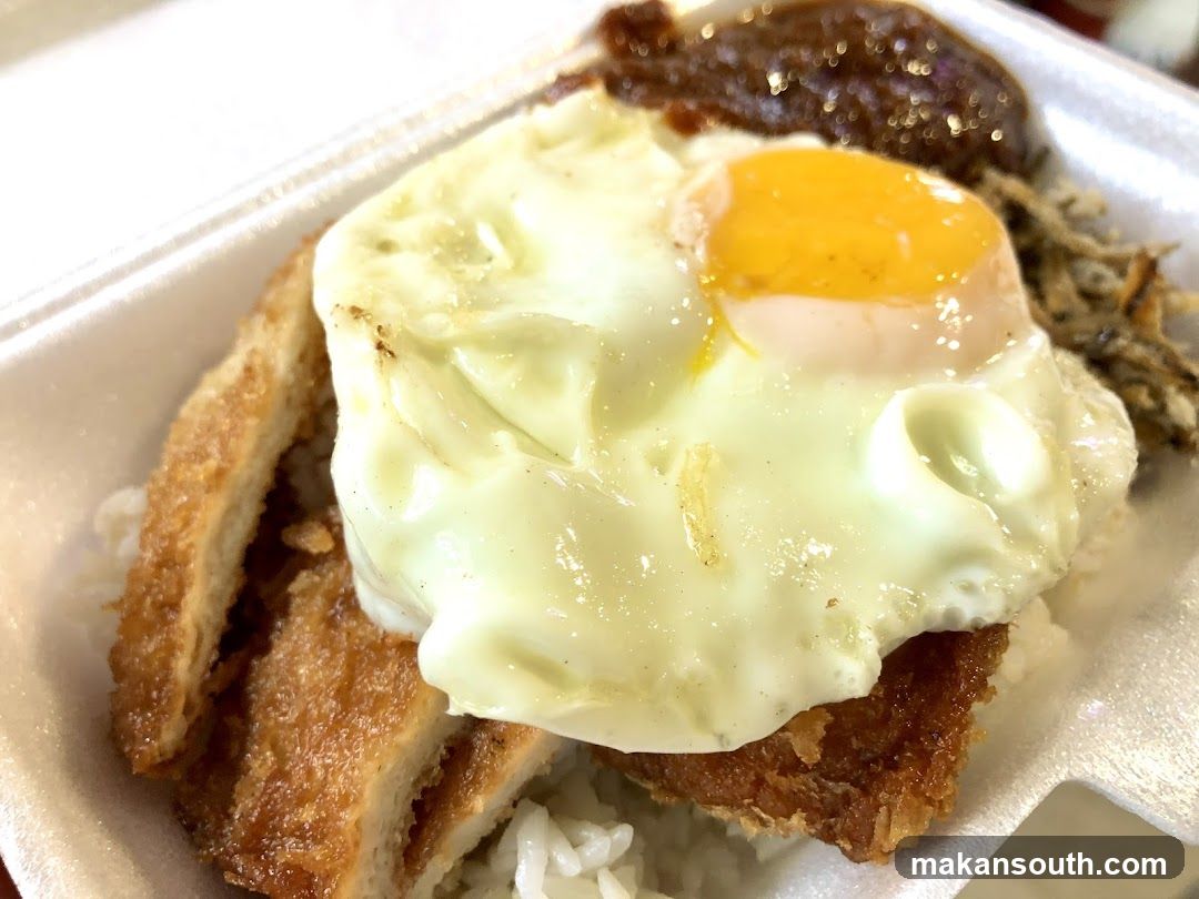 Fried Rice with Egg and Pork Cutlet