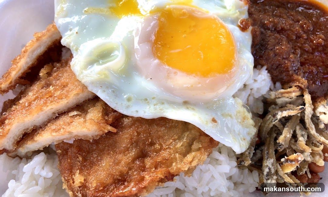 Fried Chicken with Egg and Curry Rice