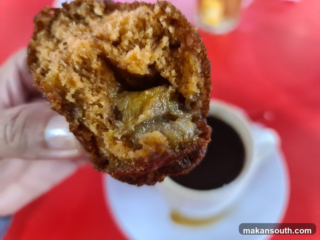 Fried Dough Pastry with Coffee