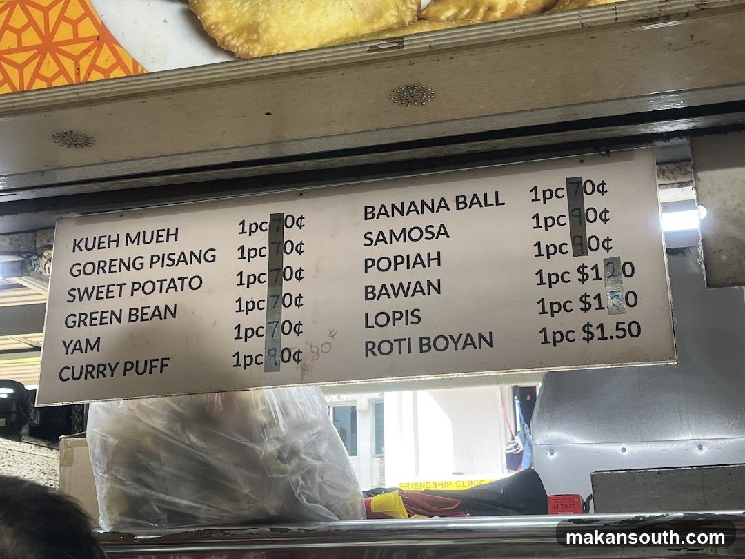 Food Stall Menu Board