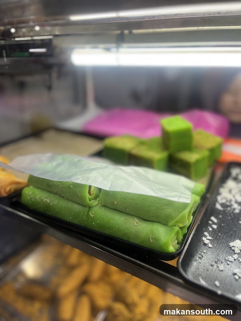 Green and Pink Desserts Display