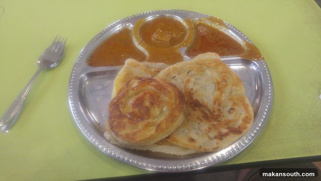 Thali Plate with Curry and Roti