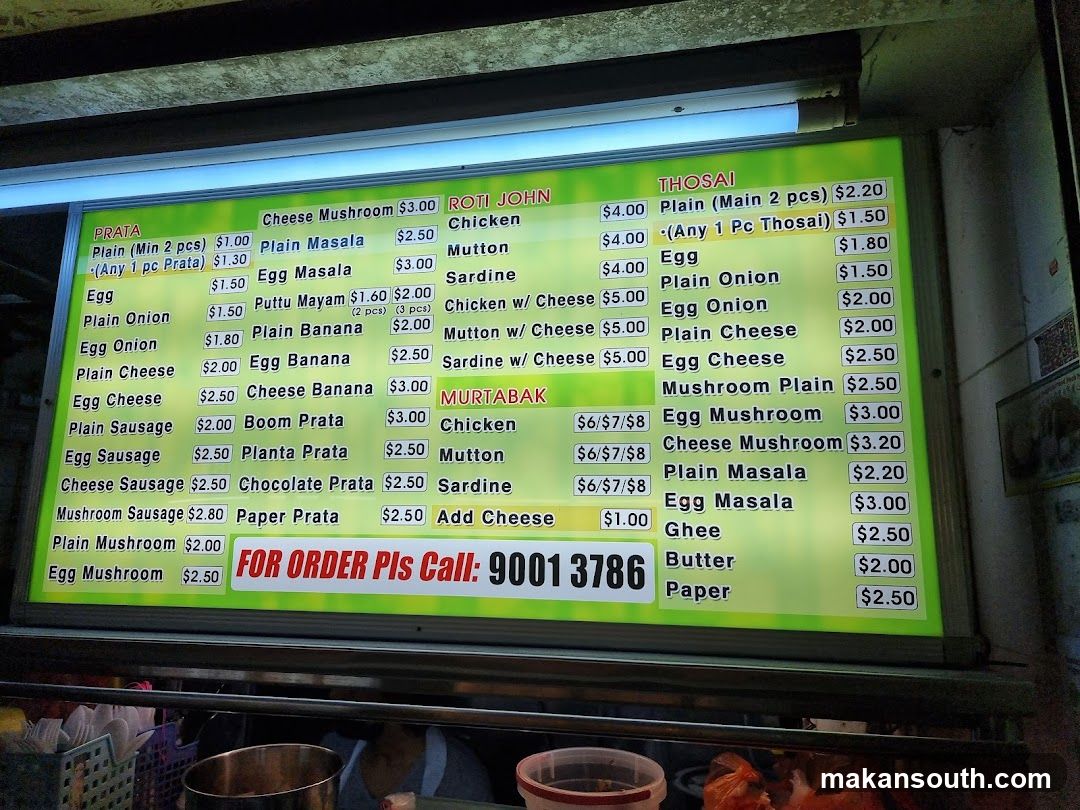 Food Stall Menu Board
