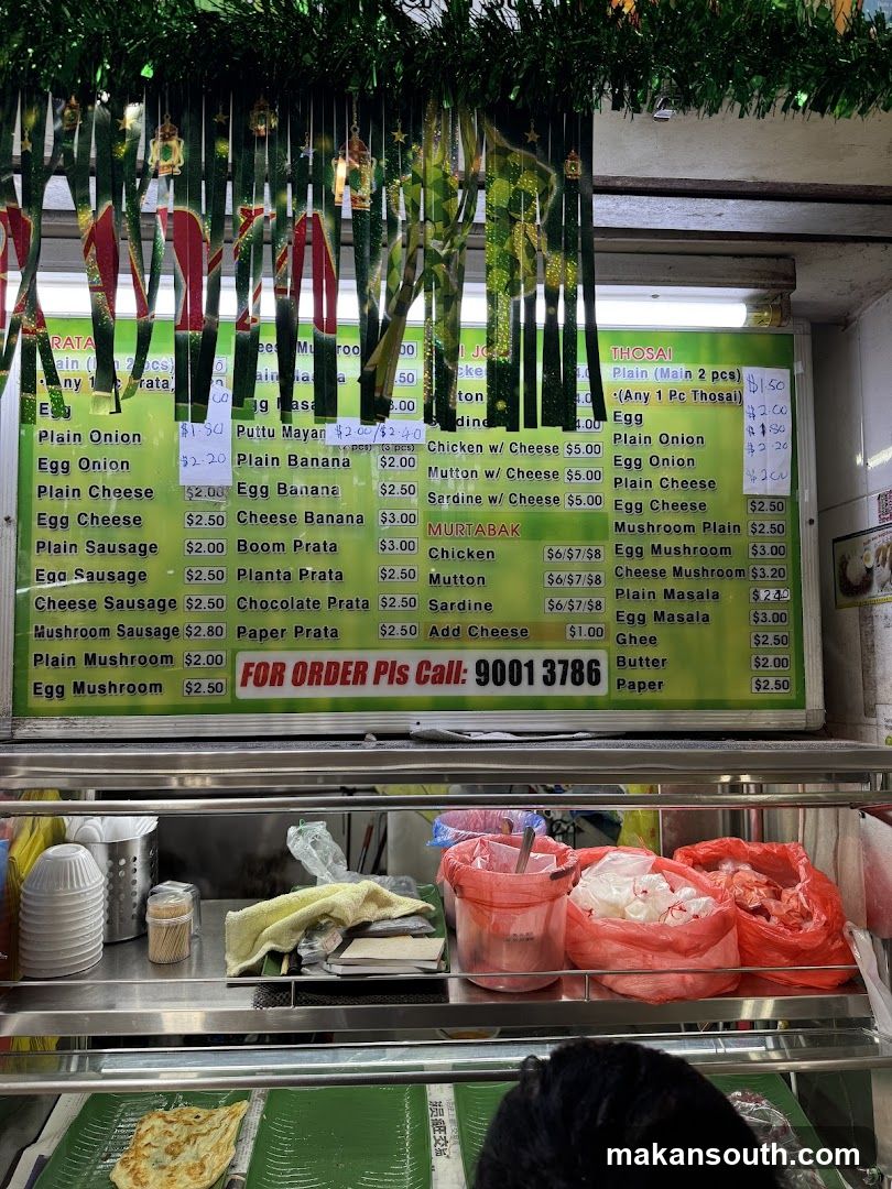 Food Stall Menu Board