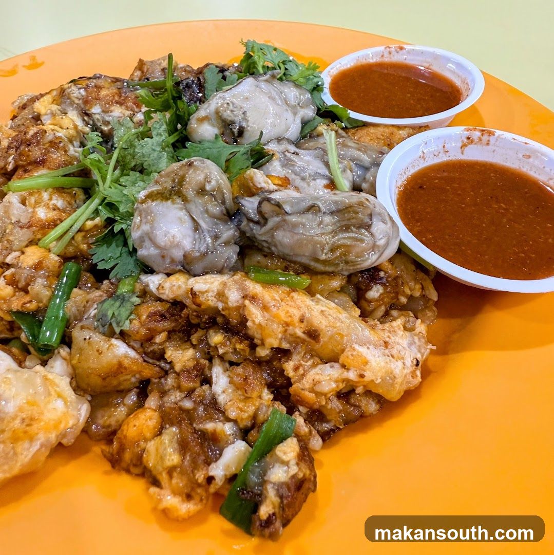 Oyster Fried Rice with Chili Sauce