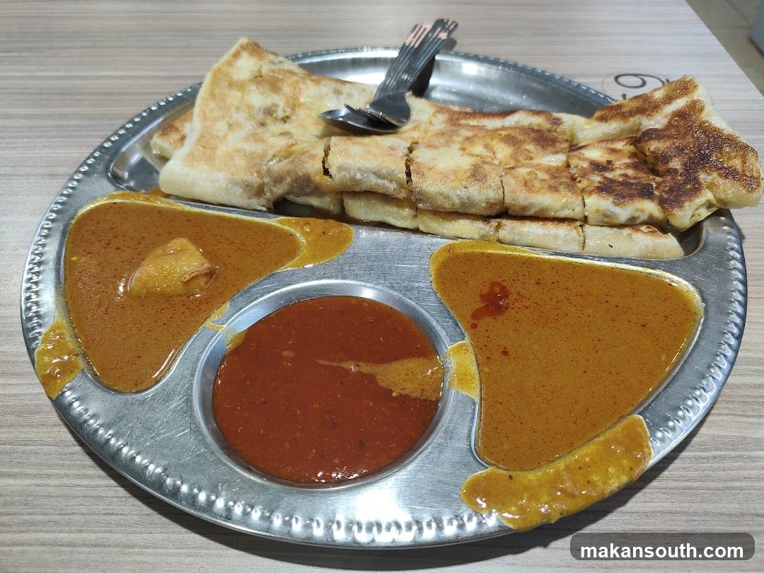 Roti Prata with Curry Sauce