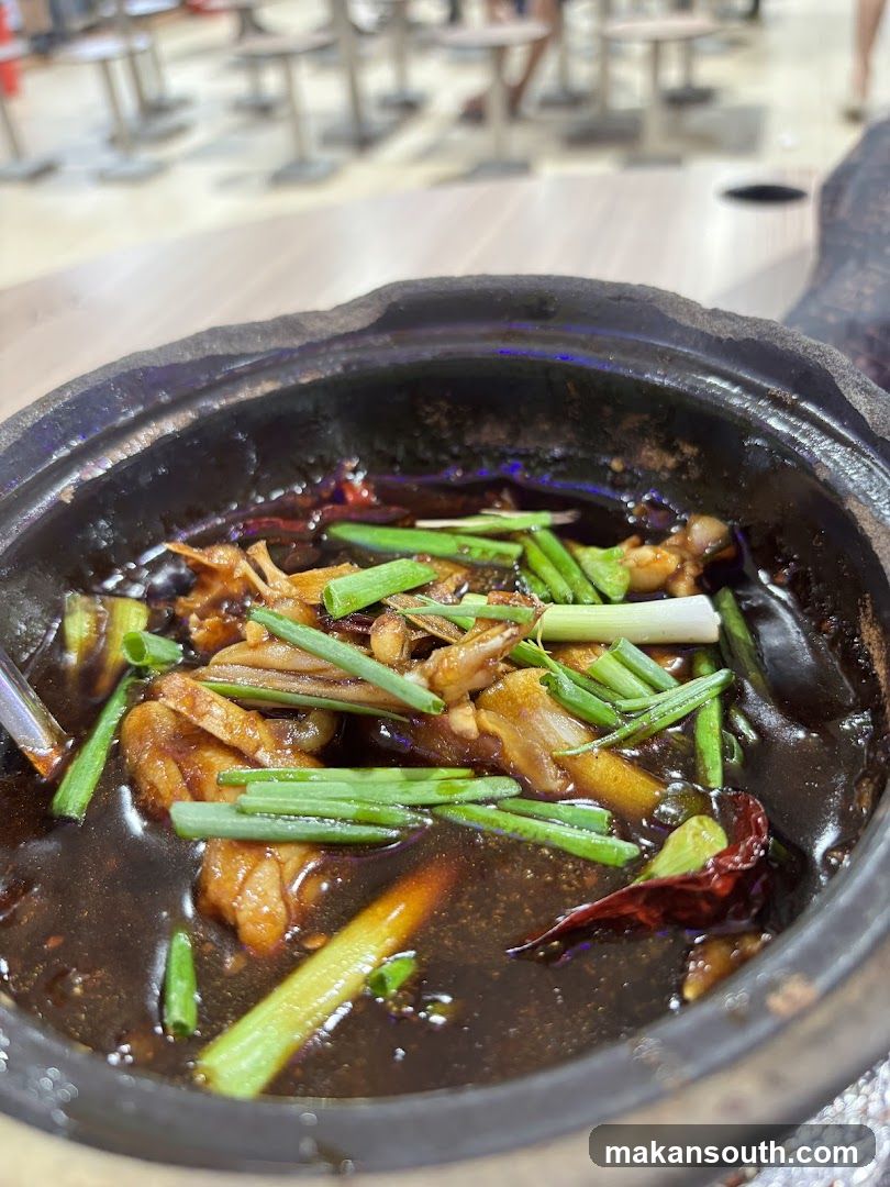 Sizzling Claypot Dish with Green Onions