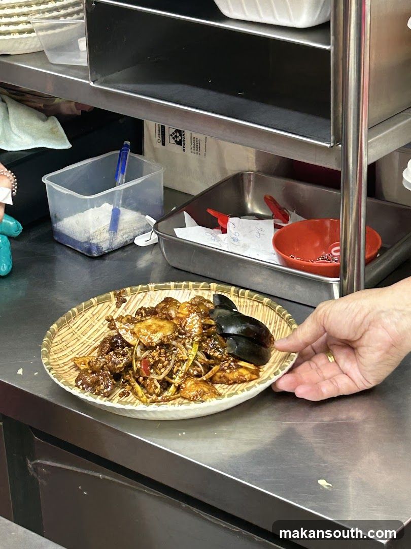 Food Plate on Stainless Counter