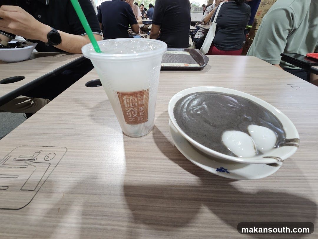 Dessert and Drink at a Canteen