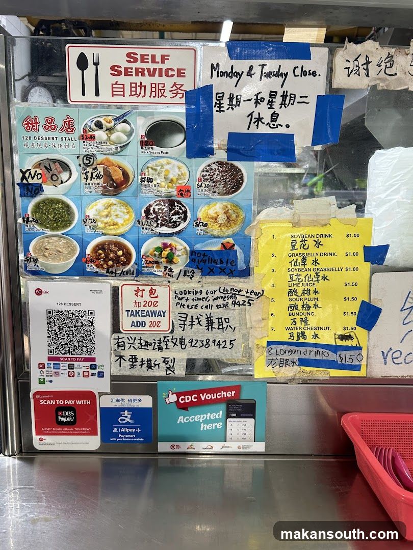 Self Service Dessert Stall Display