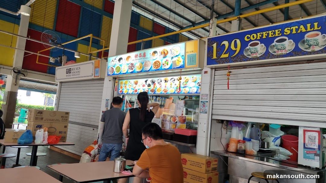 Food Stall Interior Scene