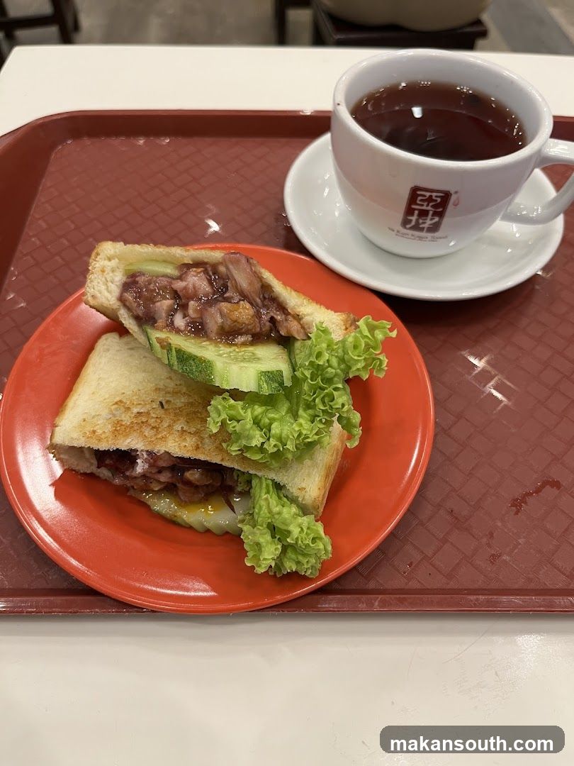 Toast Sandwich with Tea