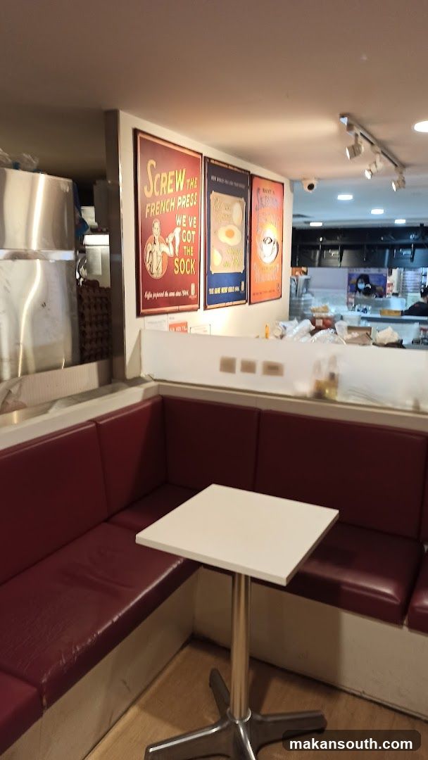 Interior of a cafe or diner