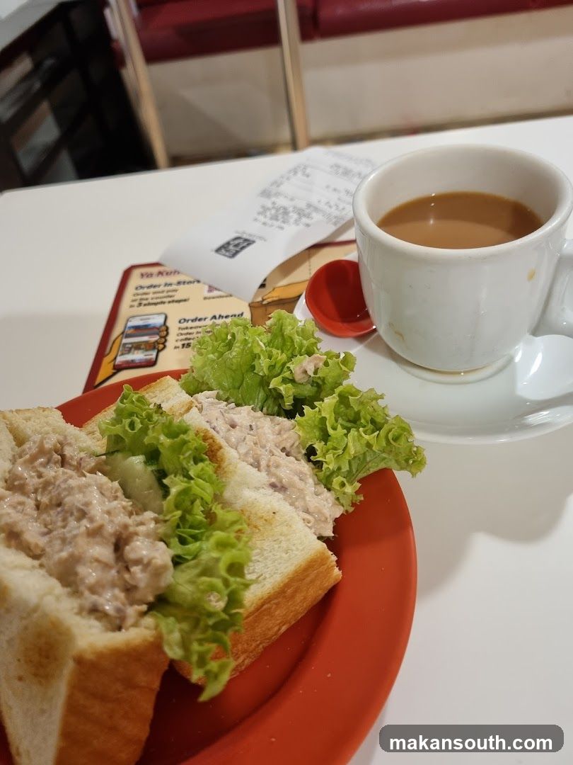 Tuna Sandwich and Coffee